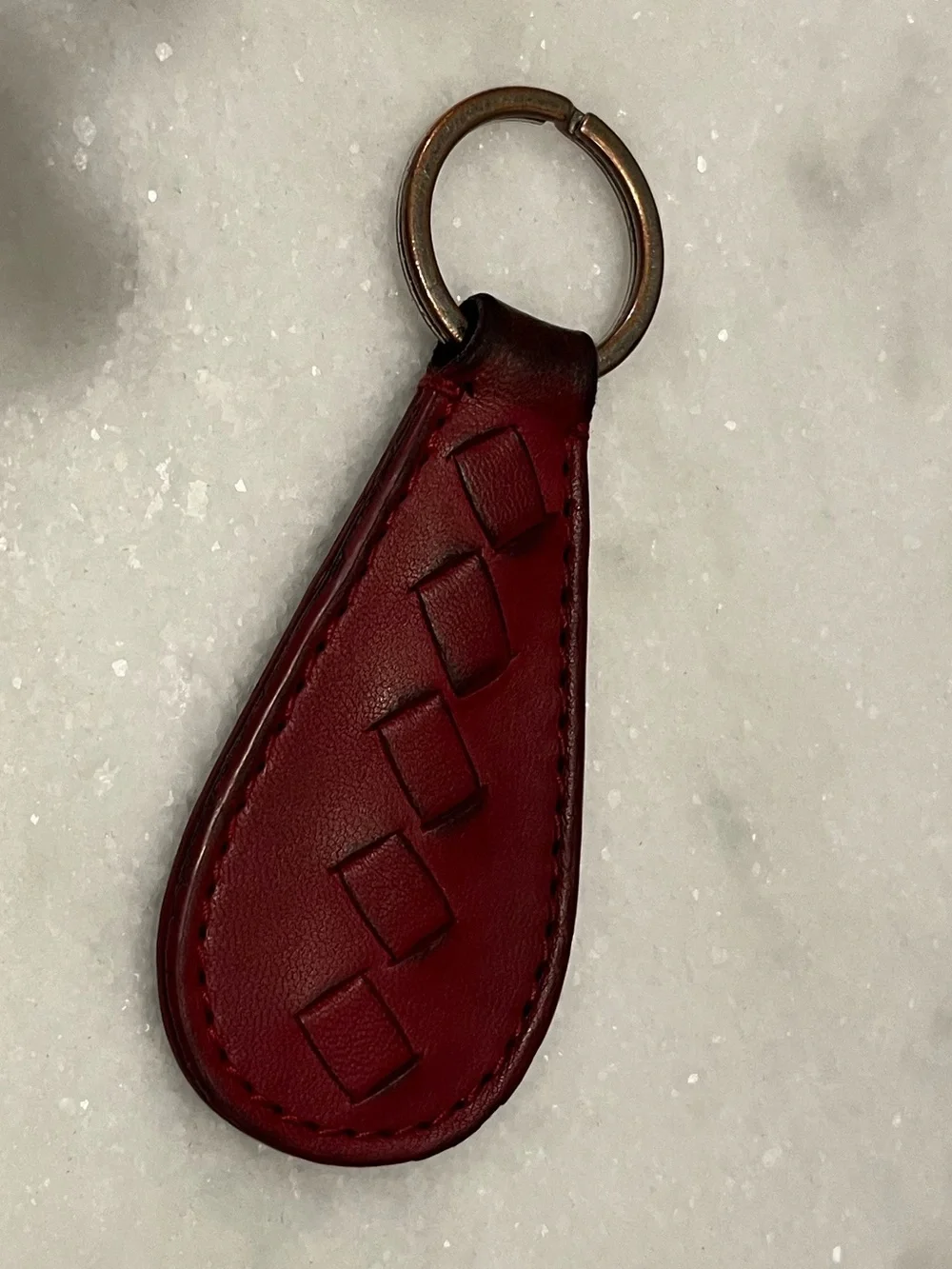 Bottega Veneta Red Leather Key Fob
